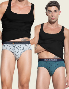 damensch men deo-cotton deodorizing v shape brief