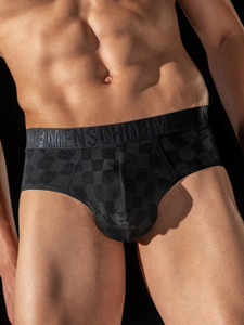 damensch men microfiber spandex unreal cosmos black brief