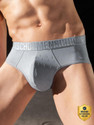 Damensch Men Microfiber Spandex Unreal Cosmos Grey Brief