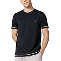 DAMENSCH Men’s Element Casual Solid Contrast Stitch T-Shirt