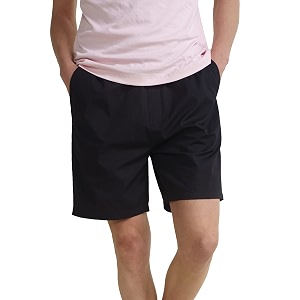 damensch cotton lounge elasticated waistband bermuda pants relaxed fit home shorts for men
