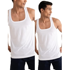 damensch neo-cotton anti-bacterial square neck shape retaining vest 100 cotton banyan for men buttery soft inner baniyan