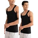 DAMENSCH Neo-Cotton, Anti-Bacterial, Square Neck, Shape Retaining Vest, 100% Cotton Banyan for Men, Buttery Soft Inner Baniyan