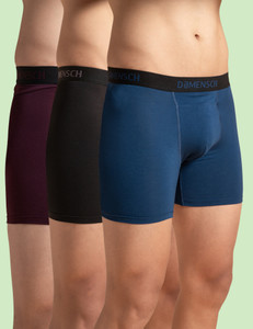 Damensch Pack of 3 Combed Cotton Stretch