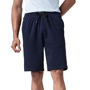 damensch regular fit solid combed cotton blend knit shorts dual side pockets quick dry antimicrobial finish loungewear and casualwear knit shorts for men