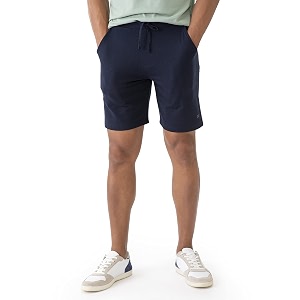 damensch regular fit solid combed cotton blend knit shorts dual side pockets quick dry antimicrobial finish loungewear and casualwear knit shorts for men
