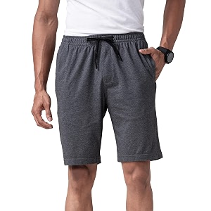damensch regular fit solid combed cotton blend knit shorts dual side pockets quick dry antimicrobial finish loungewear and casualwear knit shorts for men