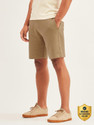 Damensch Solid Men Beige Casual Shorts
