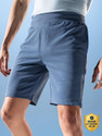 Damensch Solid Men Blue Casual Shorts