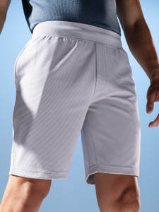 damensch solid men grey casual shorts