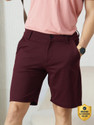 Damensch Solid Men Maroon Casual Shorts