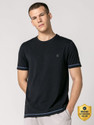 Damensch Solid Men Round Neck Black T-Shirt