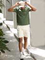 Damensch Solid Men White Casual Shorts