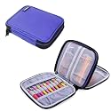 Damero Crochet Hook Case Organizer Empty, Medium, Blue Violet