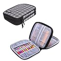 Damero Crochet Hook Case Organizer Empty, Medium, Gray Dots