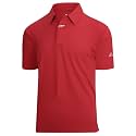 Damipow Golf Shirts for Men Dry Fit Short Sleeve Print Collared Polo Shirt