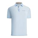 Damipow Golf Shirts for Men Dry Fit Short Sleeve Print Collared Polo Shirt
