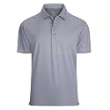 Damipow Golf Shirts for Men Dry Fit Short Sleeve Print Collared Polo Shirt