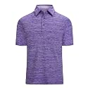 Damipow Golf Shirts for Men Dry Fit Short Sleeve Print Collared Polo Shirt