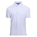 Damipow Golf Shirts for Men Dry Fit Short Sleeve Print Collared Polo Shirt