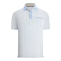 Damipow Golf Shirts for Men Dry Fit Short Sleeve Print Collared Polo Shirt