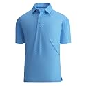 Damipow Golf Shirts for Men Dry Fit Short Sleeve Print Collared Polo Shirt