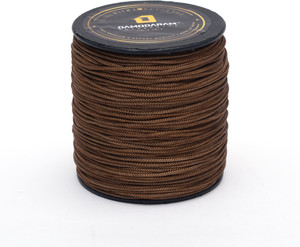 damodaram 1mm nylon macrame cord dori for art craft  diy projects chocolate thread