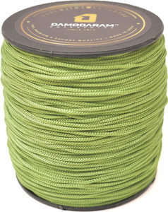 damodaram 1mm nylon macrame cord dori for art craft  diy projects parrot green thread