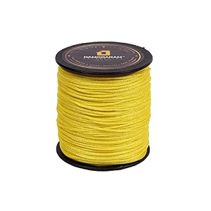 1mm nylon macrame thread corddori for art craft amp diy projects 100 mtr yellow lemon