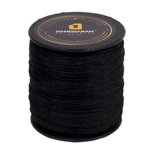 damodaram 1mm nylon macrame thread cord dori for art craft  diy projects black thread