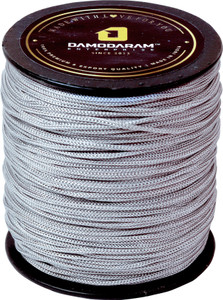 damodaram 1mm nylon macrame thread cord for art craft  diy projects 100 mtr light grey thread 100 m pack of1