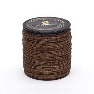 1mm nylon macrame thread corddori for art craft amp diy projects 100 mtr chocolate