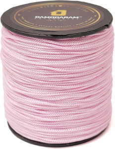 damodaram 1mm nylon macrame thread cord dori for art craft  diy projects baby pink thread
