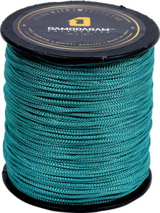 damodaram 1mm nylon macrame thread cord for art craft  diy projects 100 mtr rama green thread 100 m pack of1