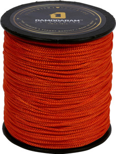 damodaram 1mm nylon macrame thread cord for art craft  diy projects 100 mtr orange thread