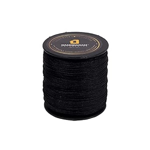 1mm nylon macrame thread corddori for art craft amp diy projects 100 mtr black