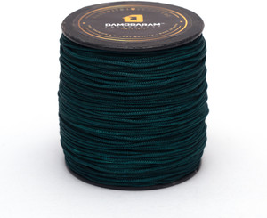 damodaram 1mm nylon macrame thread cord dori for art craft  diy projects bottle green thread