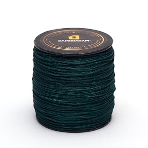 1mm nylon macrame thread corddori for art craft amp diy projects 100 mtr bottle green