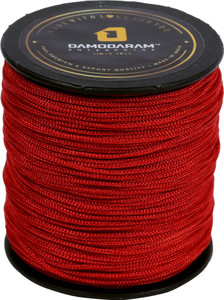 damodaram 1mm nylon macrame thread cord for art craft  diy projects 100 mtr red thread