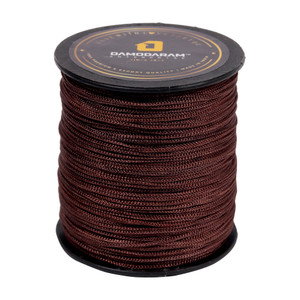 damodaram 1mm nylon macrame thread cord dori for art craft  diy projects brown thread