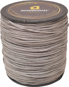 damodaram 1mm nylon macrame thread cord dori for art craft  diy projects english grey thread