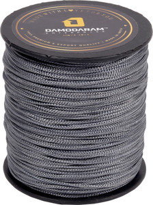 damodaram 1mm nylon macrame thread cord for art craft  diy projects 100 mtr dark grey thread