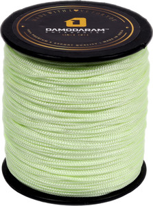 damodaram 1mm nylon macrame thread cord for art craft  diy projects 100 mtr pista green thread