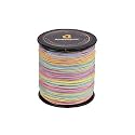 1mm Nylon Macrame Thread Cord Dori for Art Craft &amp; DIY Projects (100 MTR, Light Multicolor Rainbow)