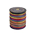 1Mm Nylon Macrame Thread Cord/Dori For Art Craft &amp; Diy Projects (100 Mtr, Multi Colour Rainbow), Multicolor