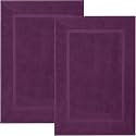 DAN RIVER Pack of 2 Cotton Bath Mats, 21 x 34 Inches, Not a Bathroom Rug