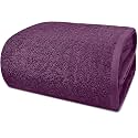 DAN RIVER Pack of 1 Oversized Bath Sheet, 40 x 80 Inches, Purple Passion