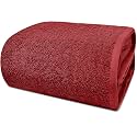 DAN RIVER Pack of 1 Oversized Bath Sheet, 40 x 80 Inches, Red