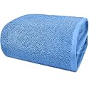 DAN RIVER Pack of 1 Oversized Bath Sheet, 40 x 80 Inches, Medium Blue