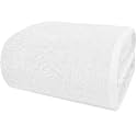 DAN RIVER 600 GSM Pack of 1 Oversized Bath Sheet, 40 x 80 Inches, White